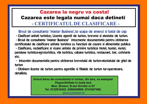 Cazarea la negru va costa!