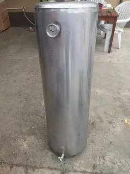 Boiler inox 2 mm. pe lemne 120 lt.