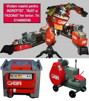 Masini indreptat, taiat si fasonat fier beton