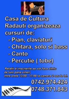 Ore de pian, canto, chitara