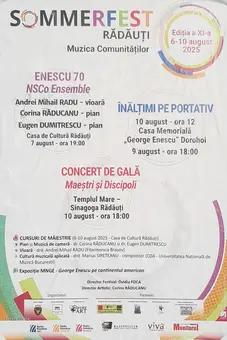 SOMMERFEST RĂDĂUȚI - Muzica Comunităților 6-10 aug. 2025